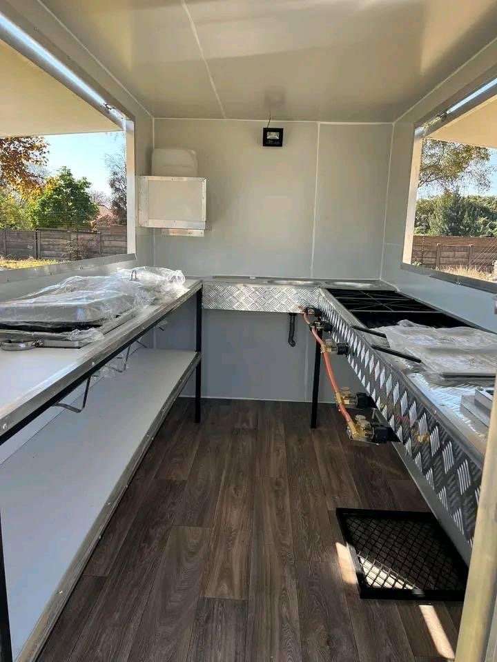 Inside kitchen trailer