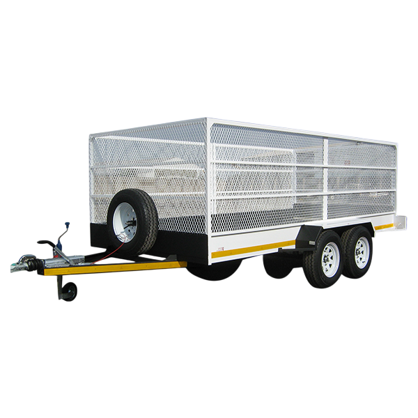 Double axle mesh trailer